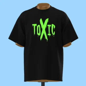 لباس طرح تایپوگرافی "TOXIC"