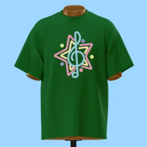لباس طرح ستاره و نت موسیقی