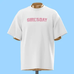 لباس طرح نوشته Girls Day (الگوی راهراه)